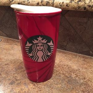 Starbucks ceramic travel mug